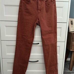 Rust Orange Tribal Jeans